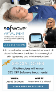 Sofwave virtual event invite